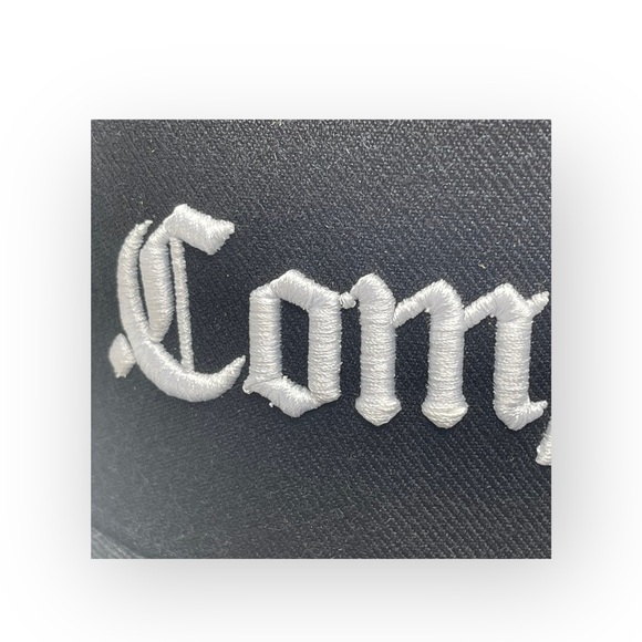 Deadstock: new UNIF 𖤐 Compton Snapback Embroidered Y2K 90’s Dad Cap 𖤐 Black 𖤐 - Picture 9 of 16